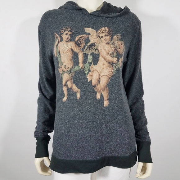 Wildfox Sweaters - WILDFOX Gray Cherub Gypsy Sweater - size M